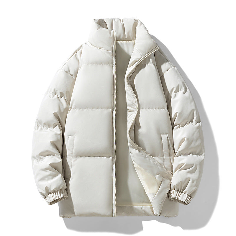 Men’s Winter Coat – Stand-Up Collar Cotton Padded Jacket