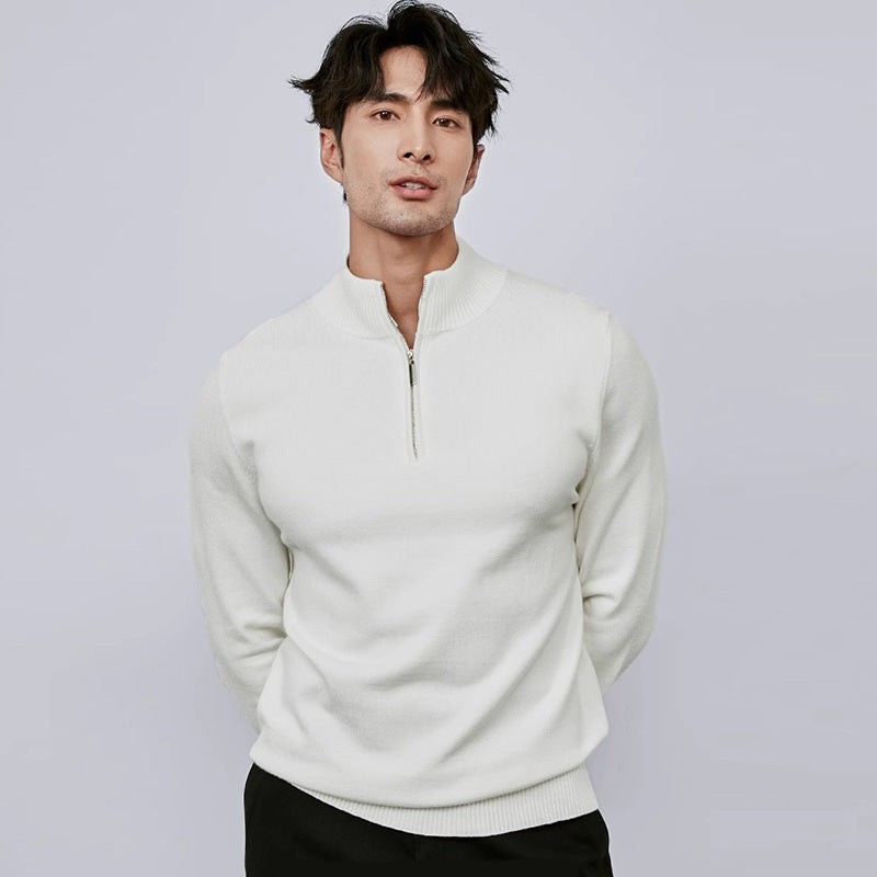 Modern Essential Sweater – Men’s Half-Zip Style