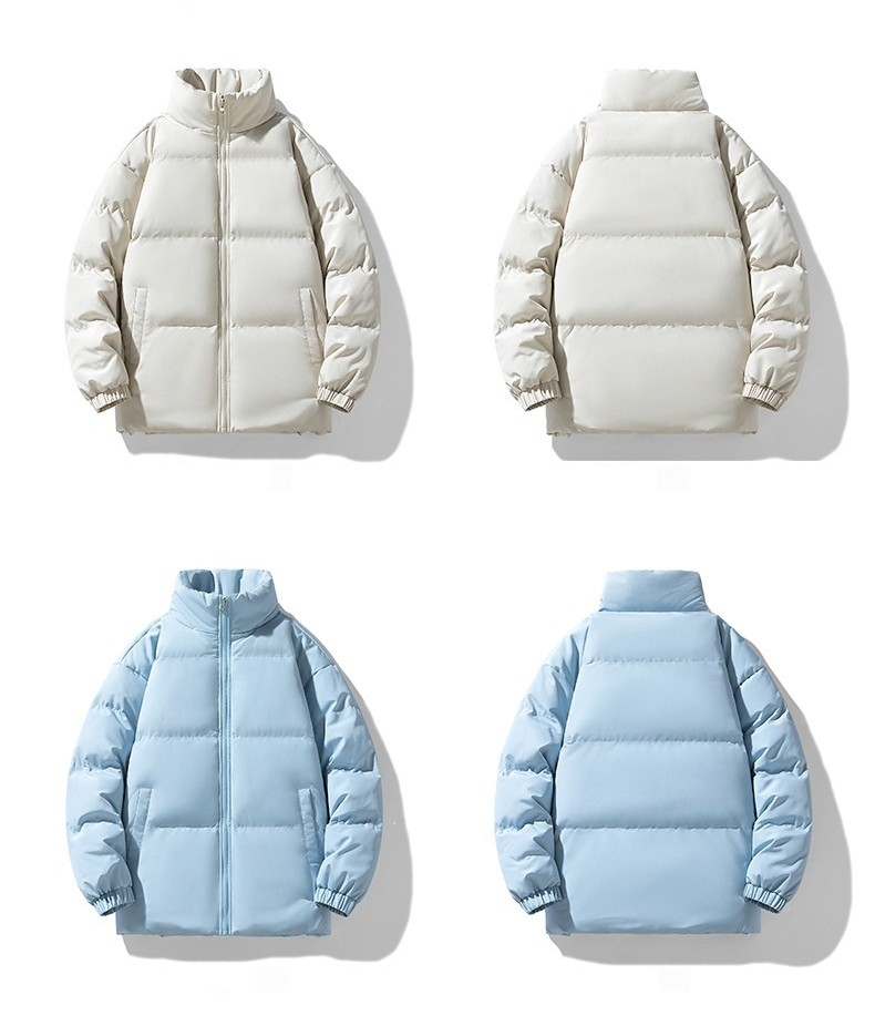 Men’s Winter Coat – Stand-Up Collar Cotton Padded Jacket